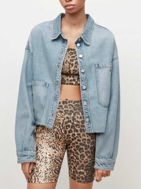 All Saints Jackets & Blazers - All Saints Light Blue Denim Jacket